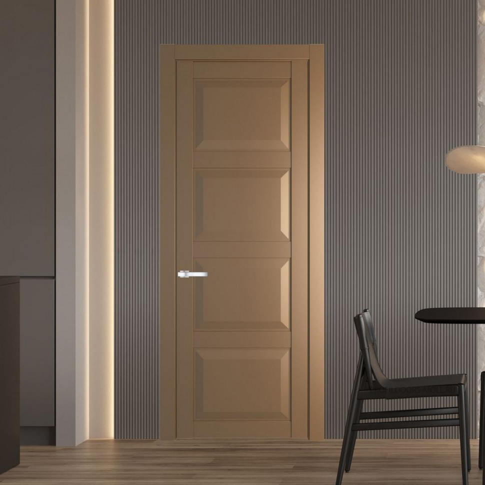 Межкомнатная дверь ProfilDoors 1.4.1 PD цвет Перламутр золото вставка Глухая