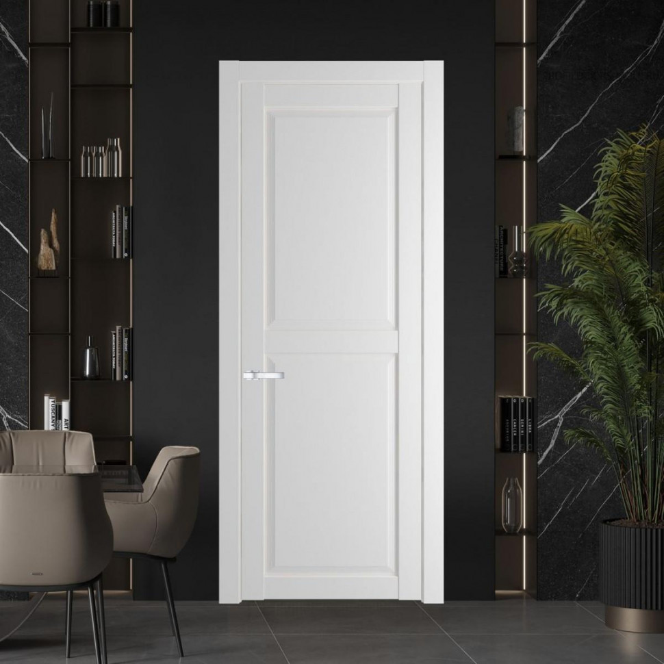 Межкомнатная дверь ProfilDoors 2.6.1 PD цвет Крем Вайт вставка Глухая