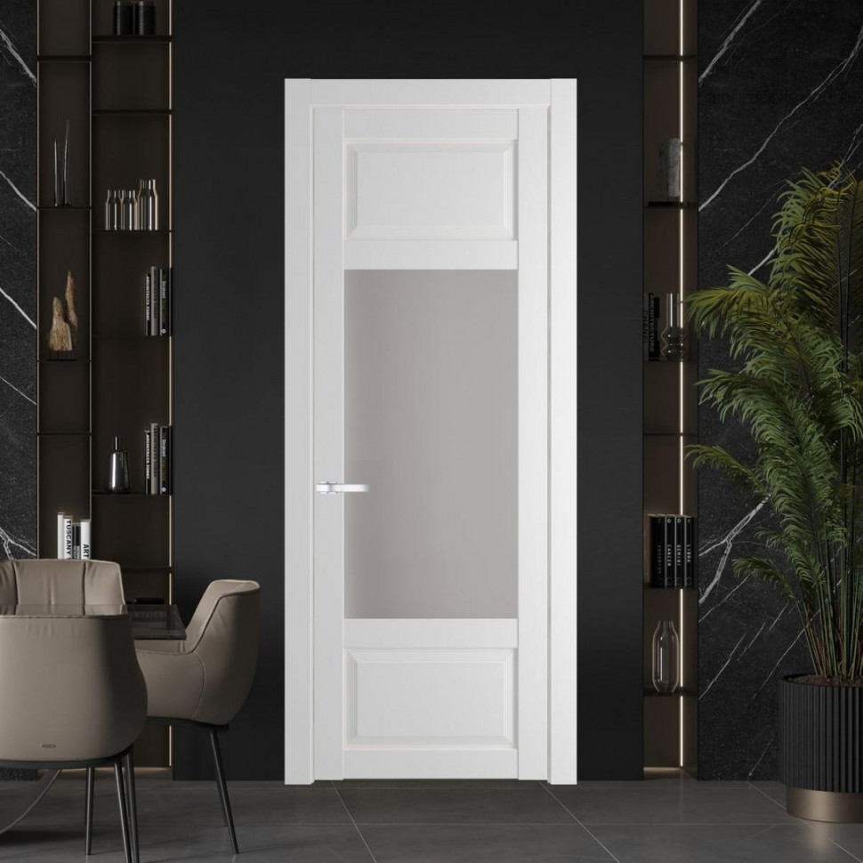 Межкомнатная дверь ProfilDoors 2.3.3 PD цвет Крем Вайт вставка Матовое