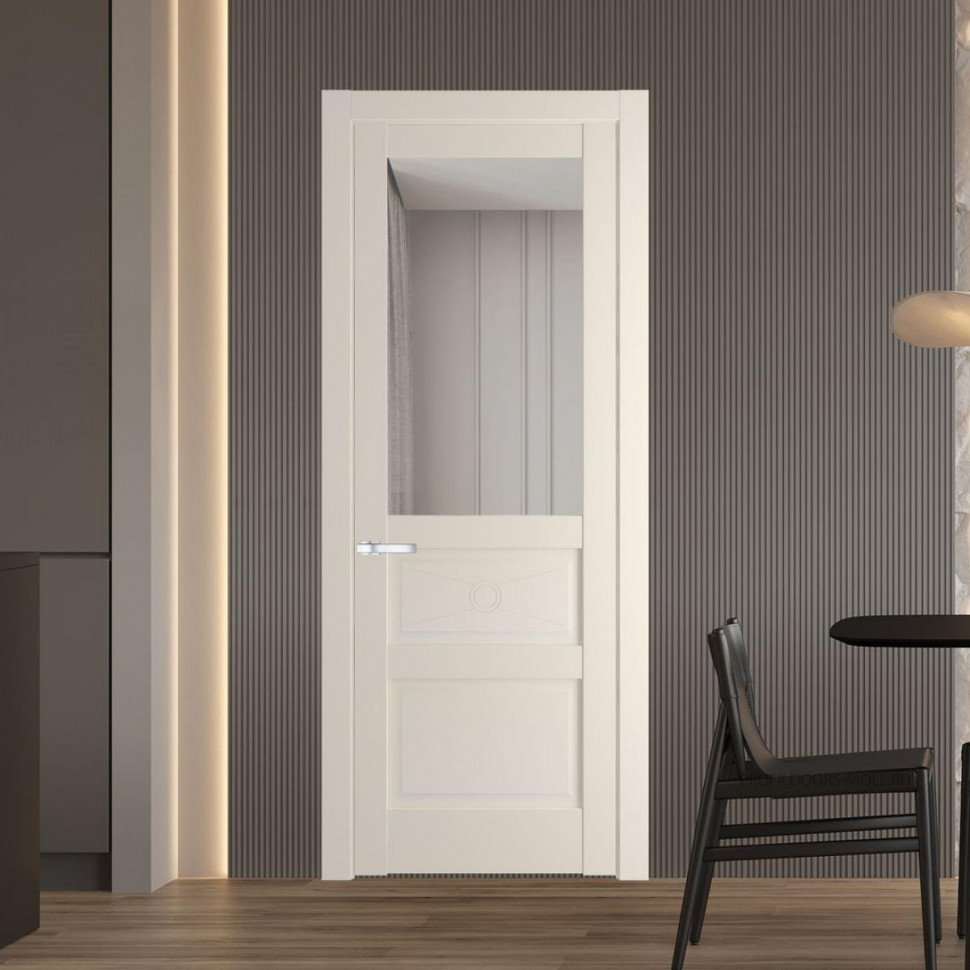 Межкомнатная дверь ProfilDoors 1.5.2PM Кремовая Магнолия Прозрачное