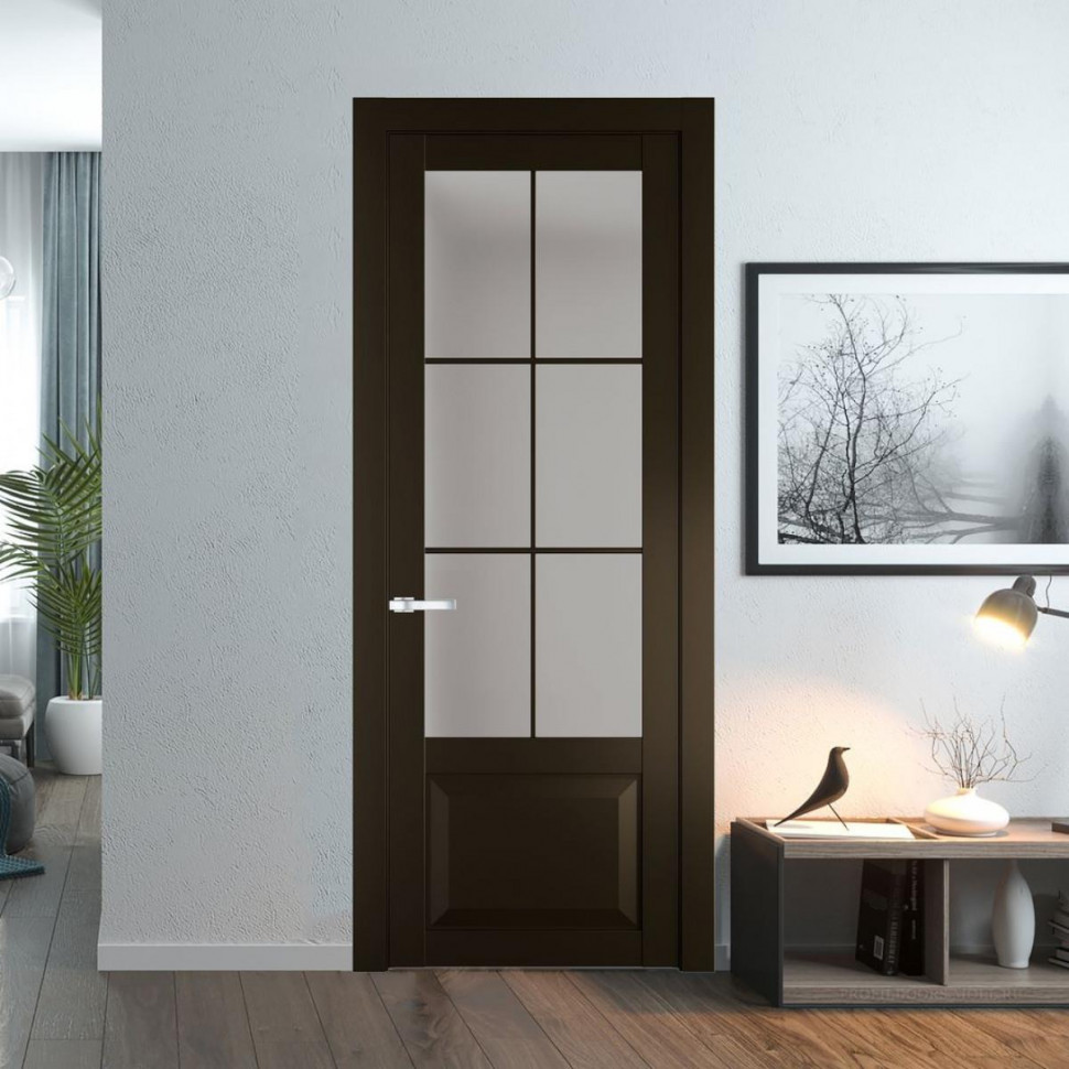 Межкомнатная дверь ProfilDoors 1.2.2 (р.6) PD цвет Перламутр бронза вставка Матовое