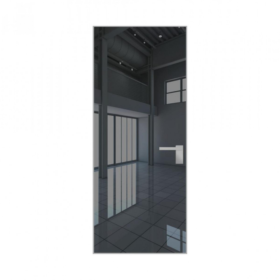 Межкомнатная дверь ProfilDoors 0MA Зеркало Grey алюминиевый профиль Серебро