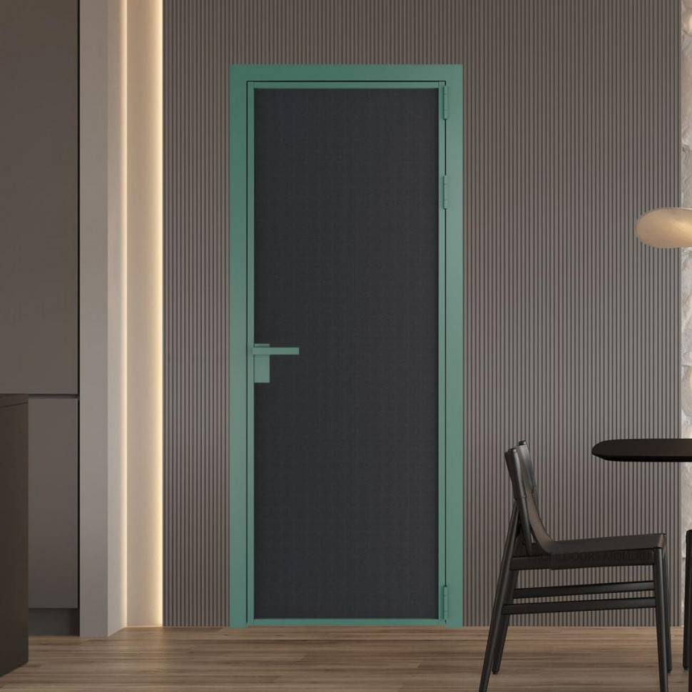 Межкомнатная дверь ProfilDoors 1 AP цвет Блэк элегант профиль Зеленый воск