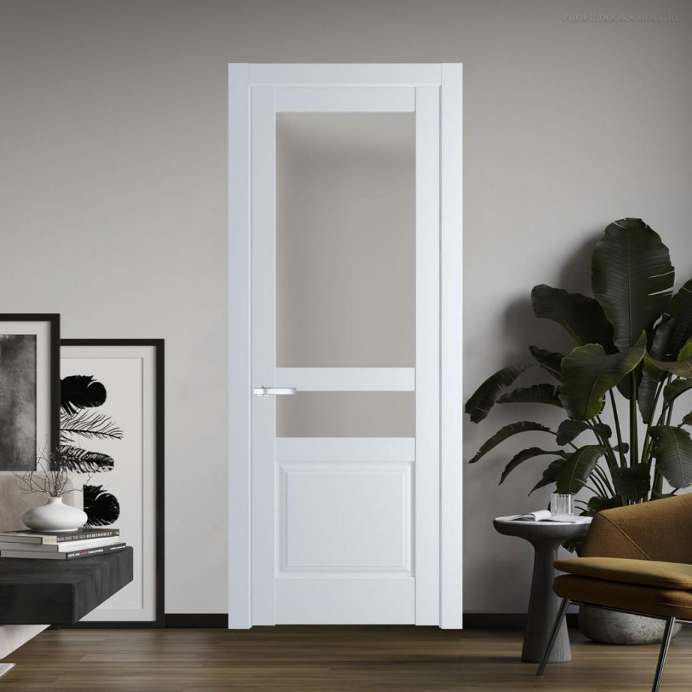 Межкомнатная дверь ProfilDoors 4.5.4 PD цвет Вайт вставка Матовое