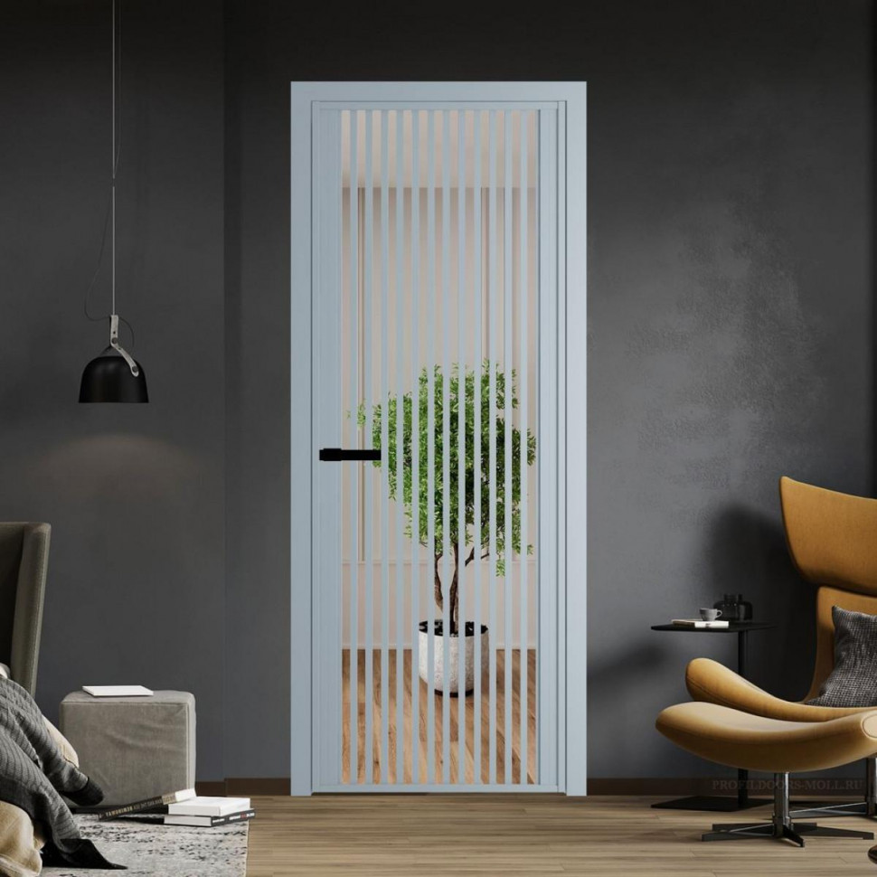 Межкомнатная дверь ProfilDoors 3 AGP Зеркало профиль Серебро