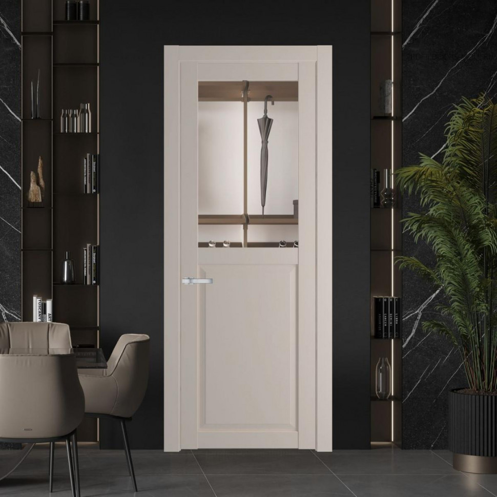 Межкомнатная дверь ProfilDoors 2.6.2 PD цвет Сэнд вставка Прозрачное