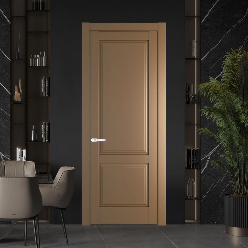 Межкомнатная дверь ProfilDoors 4.2.1 PD цвет Перламутр золото вставка Глухая