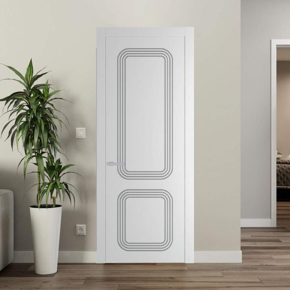 Межкомнатная дверь ProfilDoors 35 PW Крем Вайт Глухая