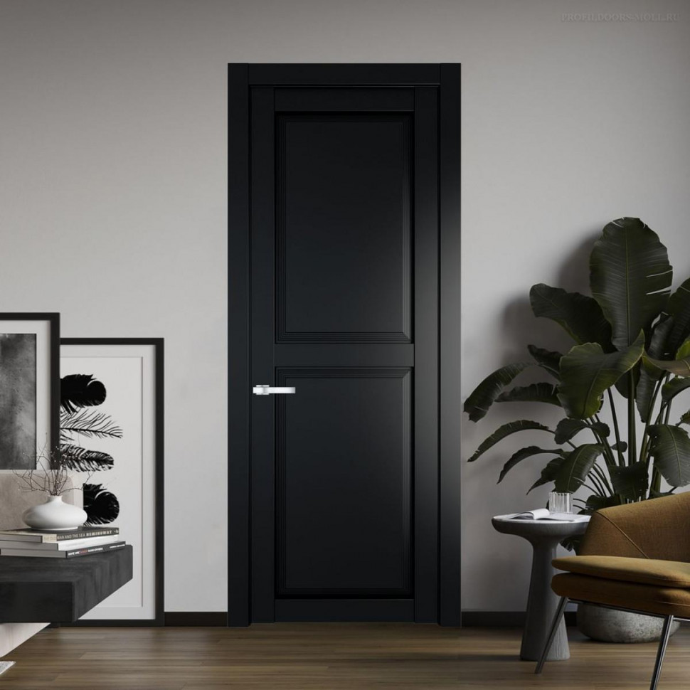Межкомнатная дверь ProfilDoors 2.6.1 PD цвет Блэк вставка Глухая