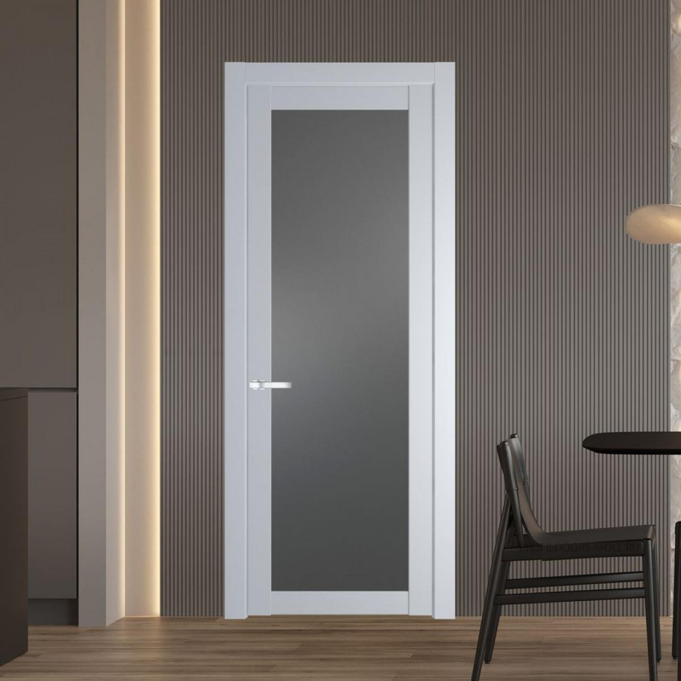 Межкомнатная дверь ProfilDoors 1.1.2 PD цвет Лайт Грей вставка Графит