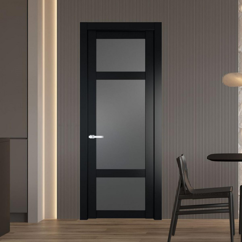 Межкомнатная дверь ProfilDoors 1.3.2 PD цвет Блэк вставка Графит