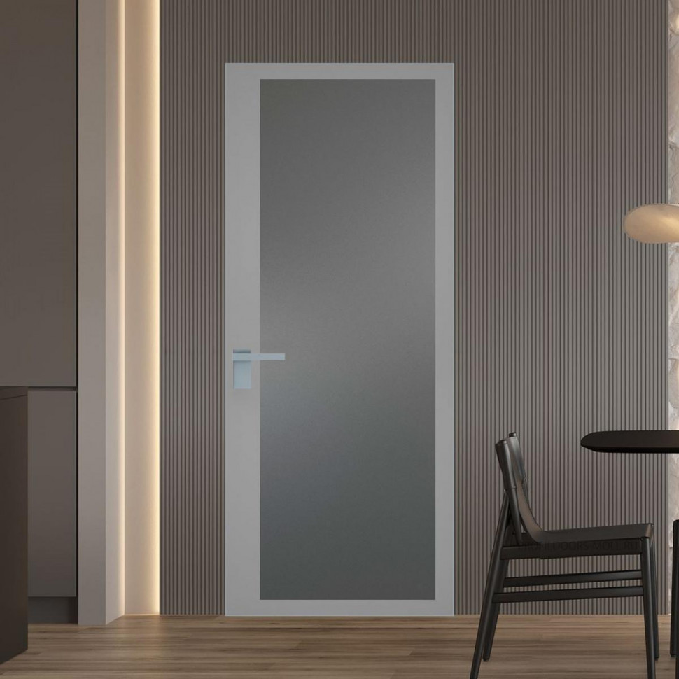 Межкомнатная дверь ProfilDoors 2 AGK цвет Мателюкс графит серый прокрас кромка Серебро