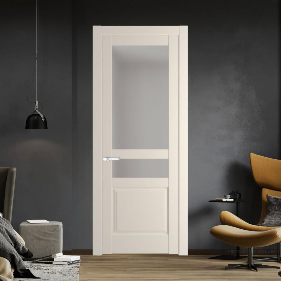 Межкомнатная дверь ProfilDoors 4.5.4 PD цвет Кремовая Магнолия вставка Матовое