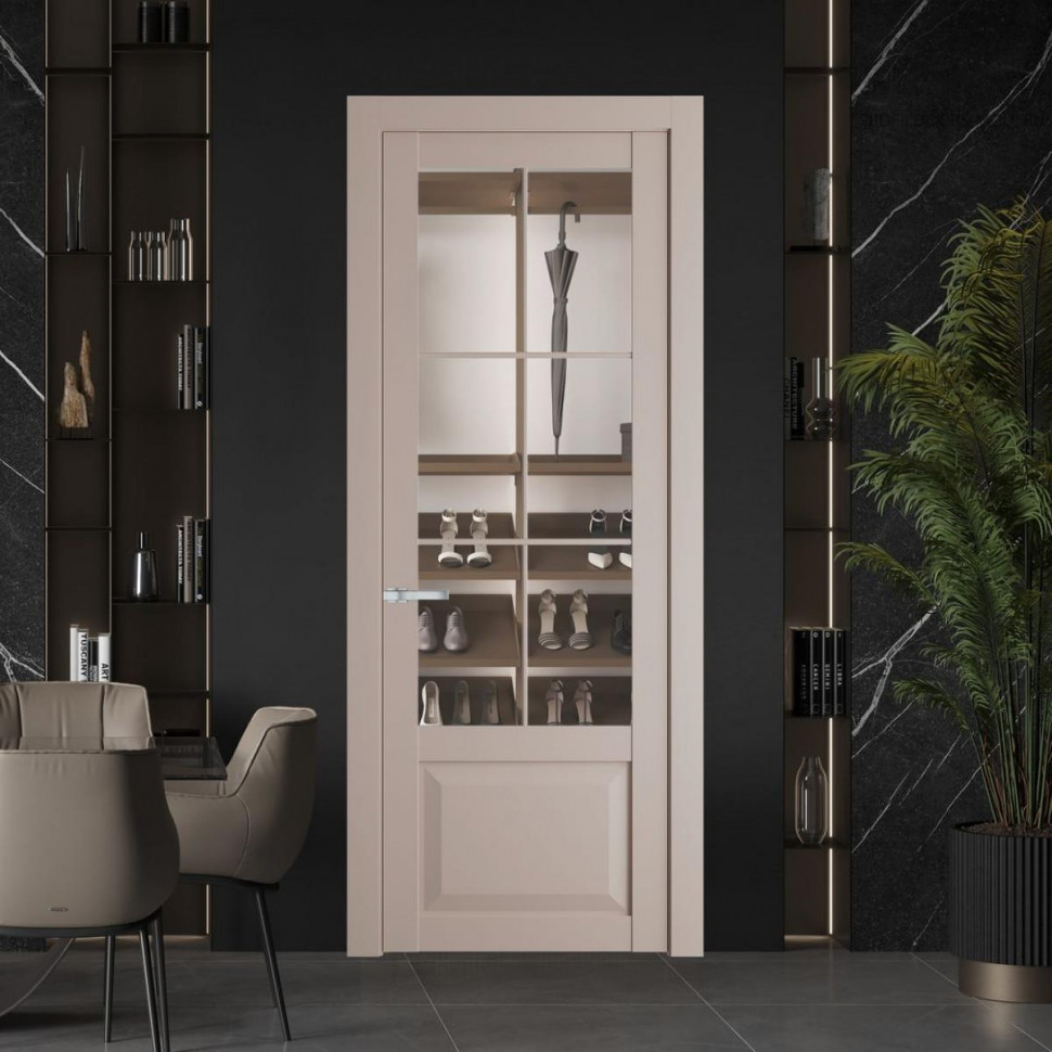 Межкомнатная дверь ProfilDoors 1.2.2 (р.6) PD цвет Сэнд вставка Прозрачное
