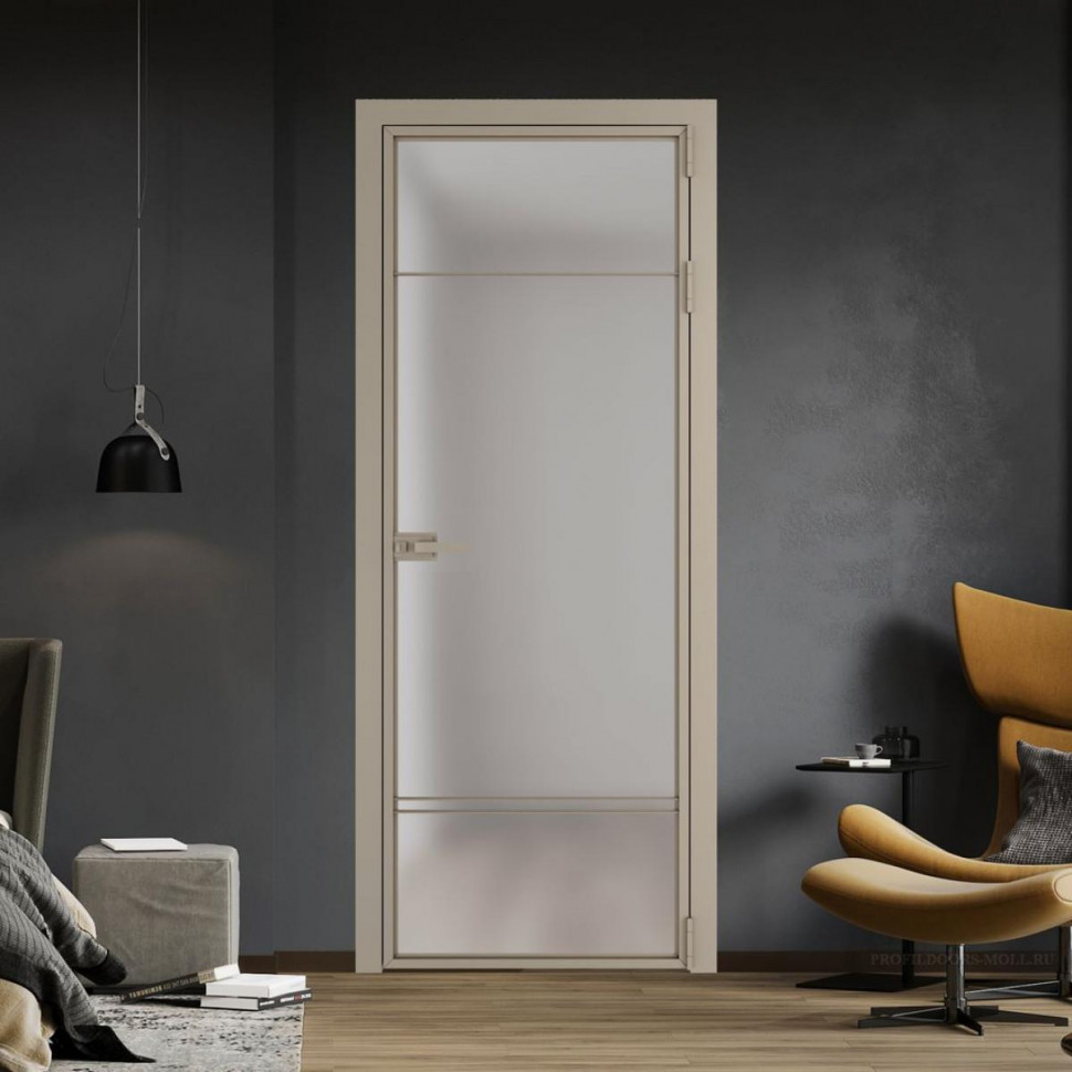 Межкомнатная дверь ProfilDoors 4 AX Матовое профиль Никель матовый