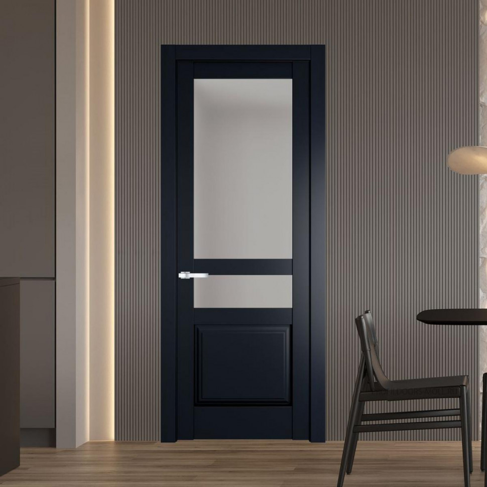 Межкомнатная дверь ProfilDoors 4.5.4 PD цвет Нэви Блу вставка Матовое
