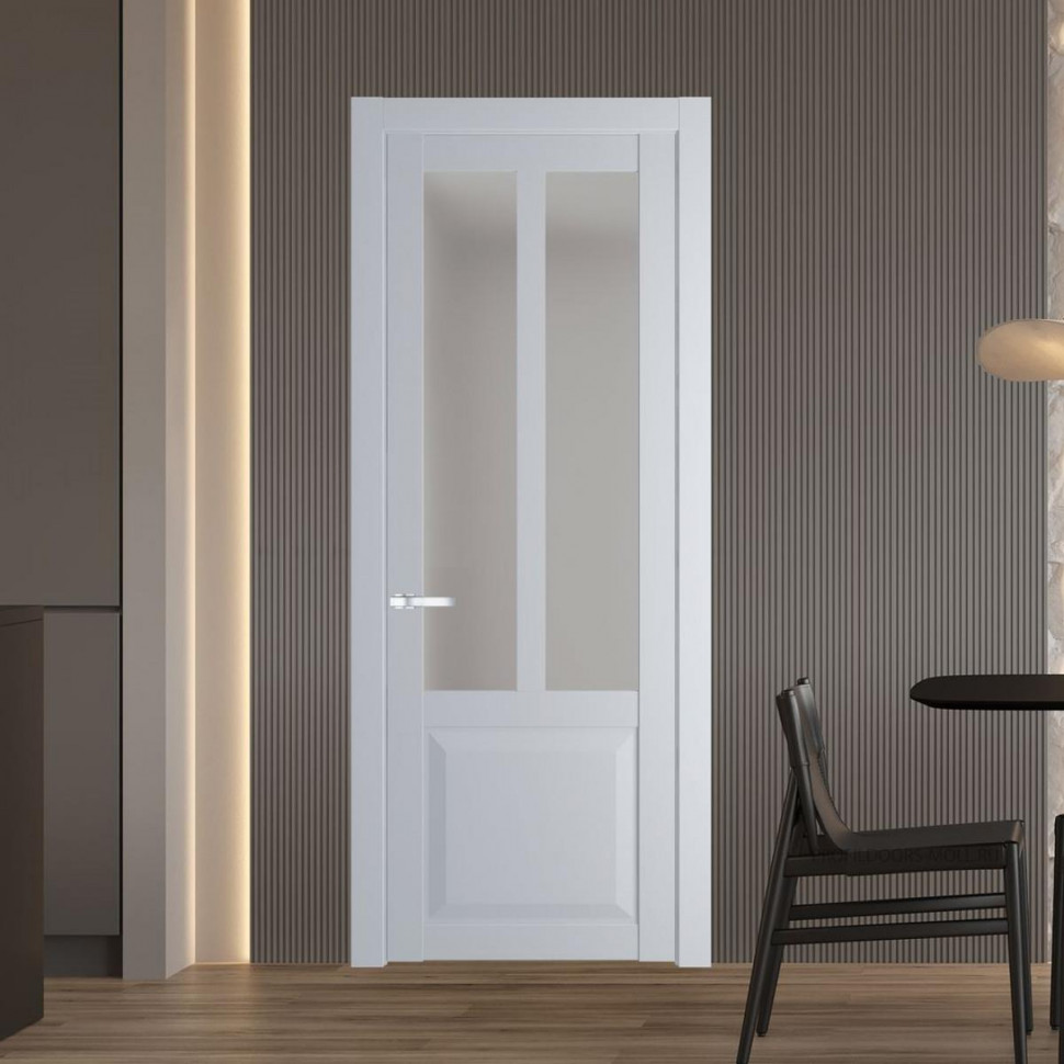 Межкомнатная дверь ProfilDoors 1.8.2 PD цвет Лайт Грей вставка Матовое