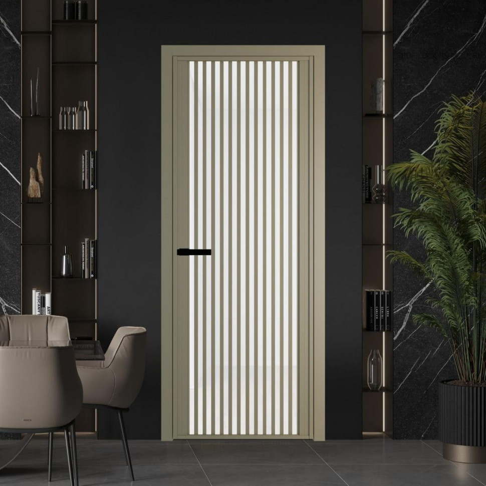 Межкомнатная дверь ProfilDoors 3 AGP Триплекс белый профиль Шампань