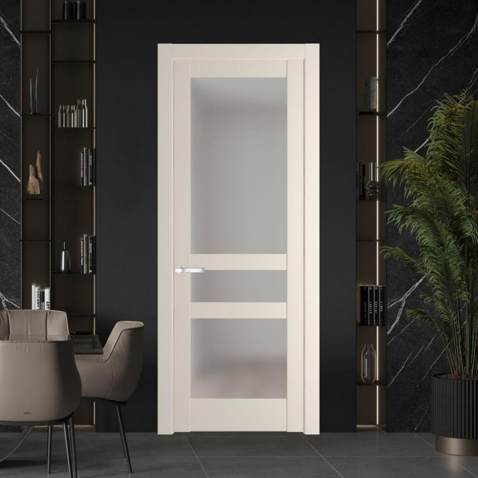 Межкомнатная дверь ProfilDoors 4.5.2 PD цвет Кремовая Магнолия вставка Матовое