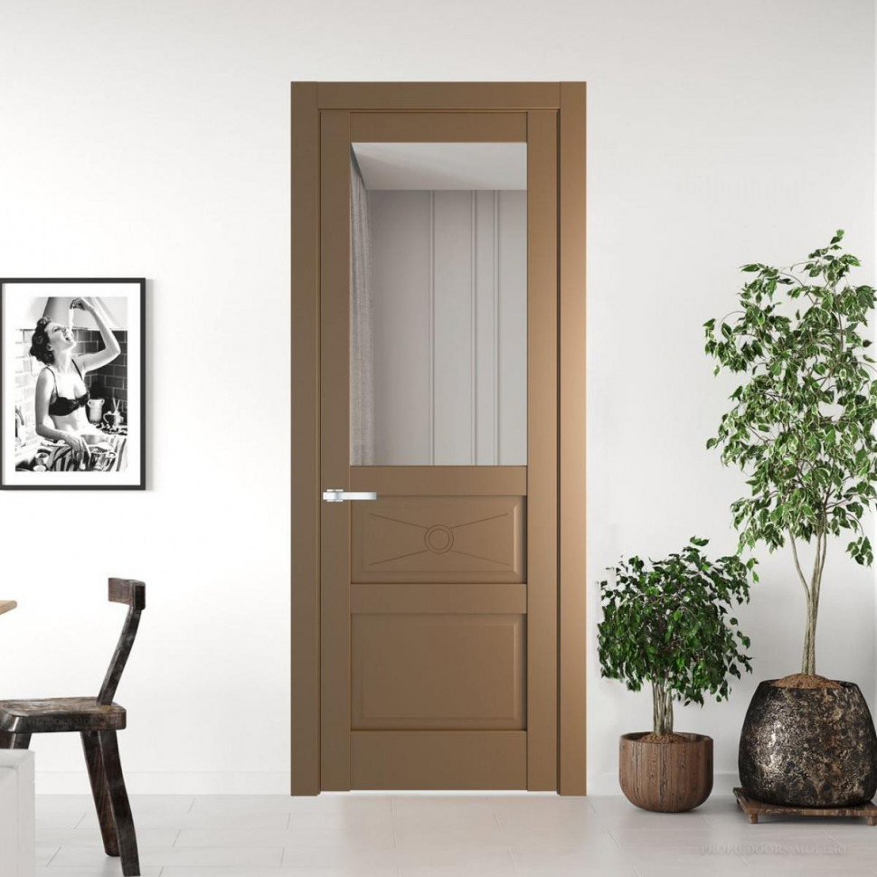 Межкомнатная дверь ProfilDoors 1.5.2PM Перламутр золото Прозрачное