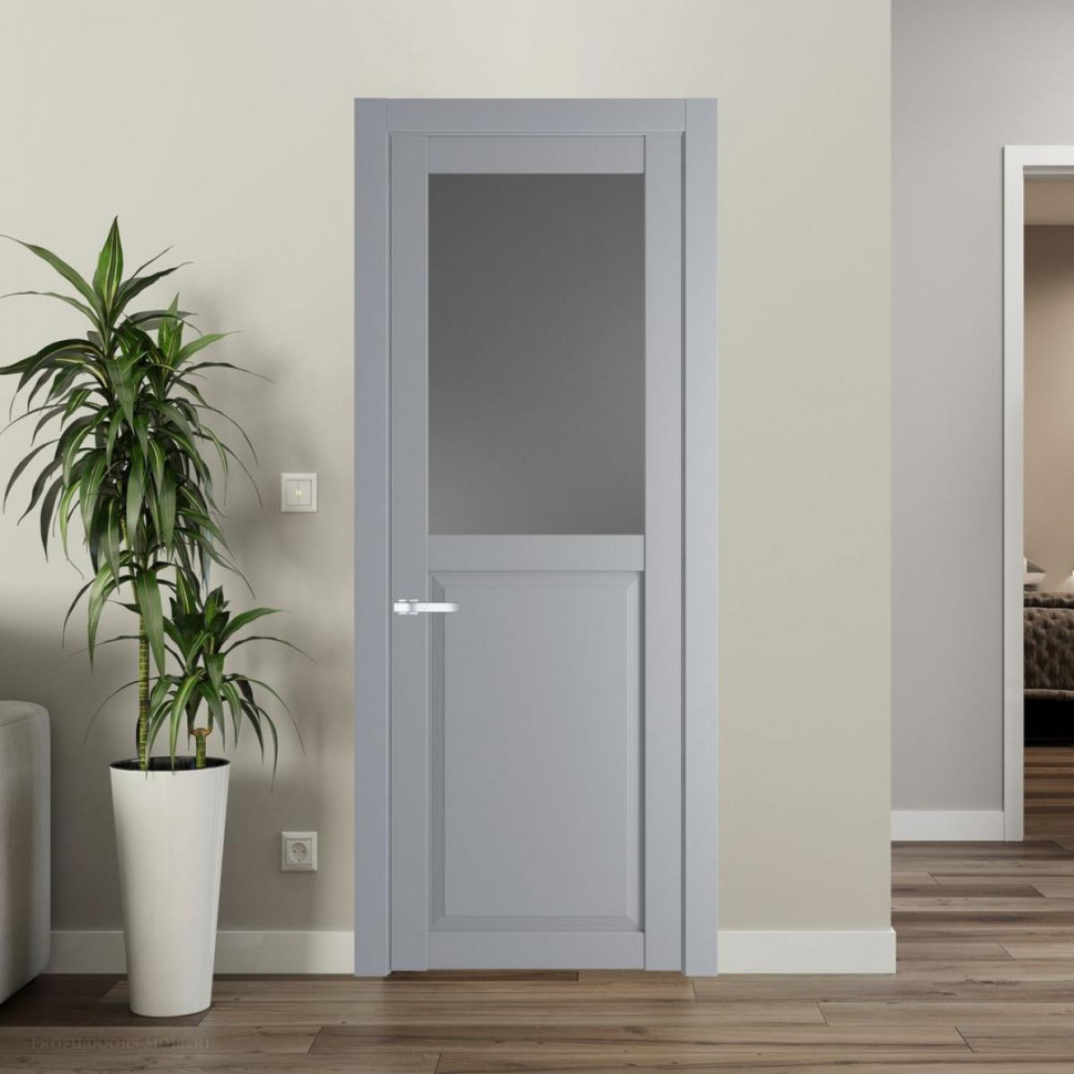 Межкомнатная дверь ProfilDoors 2.6.2 PD цвет Смоки вставка Графит