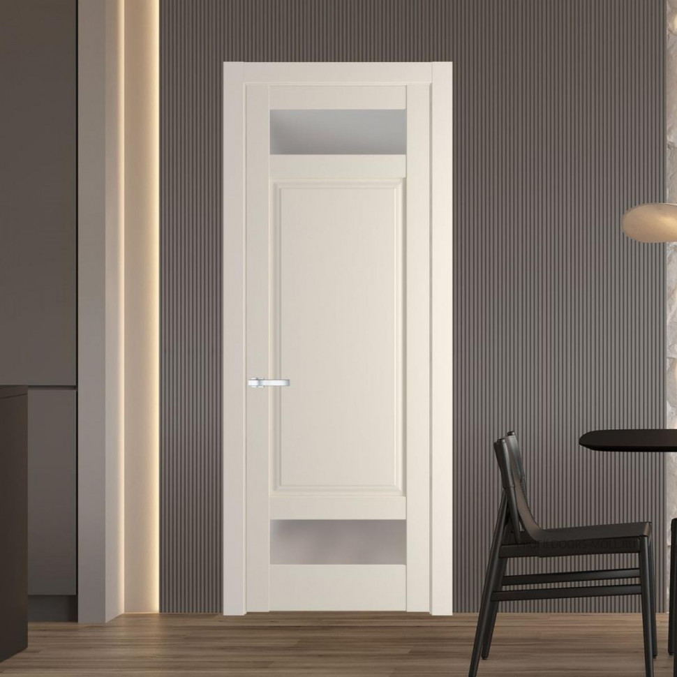Межкомнатная дверь ProfilDoors 4.3.4 PD цвет Кремовая Магнолия вставка Матовое