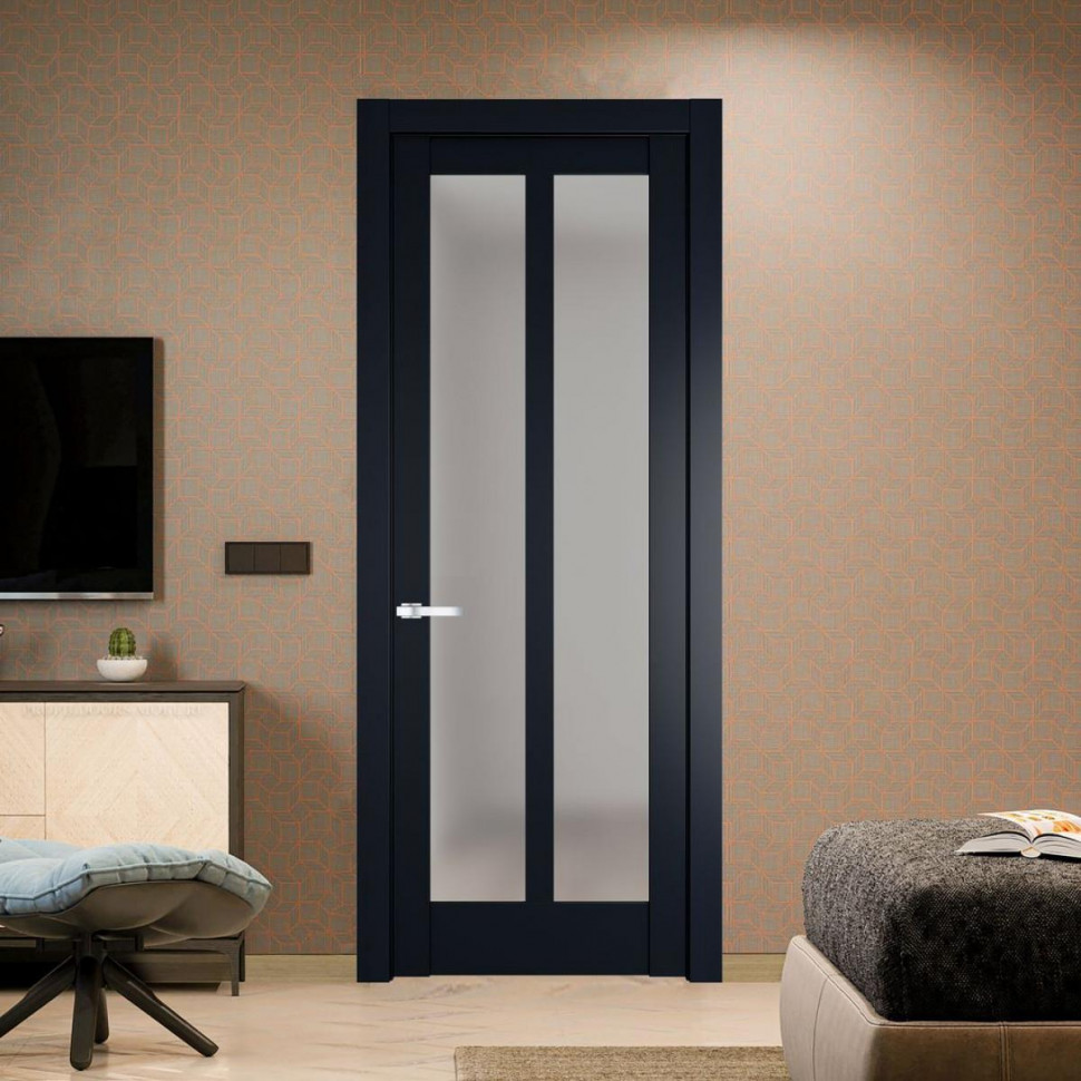 Межкомнатная дверь ProfilDoors 4.7.2 PD цвет Нэви Блу вставка Матовое