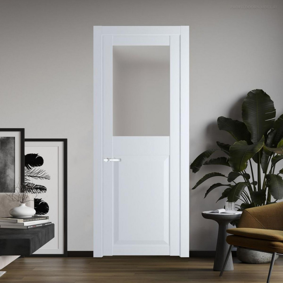 Межкомнатная дверь ProfilDoors 1.6.2 PD цвет Вайт вставка Матовое