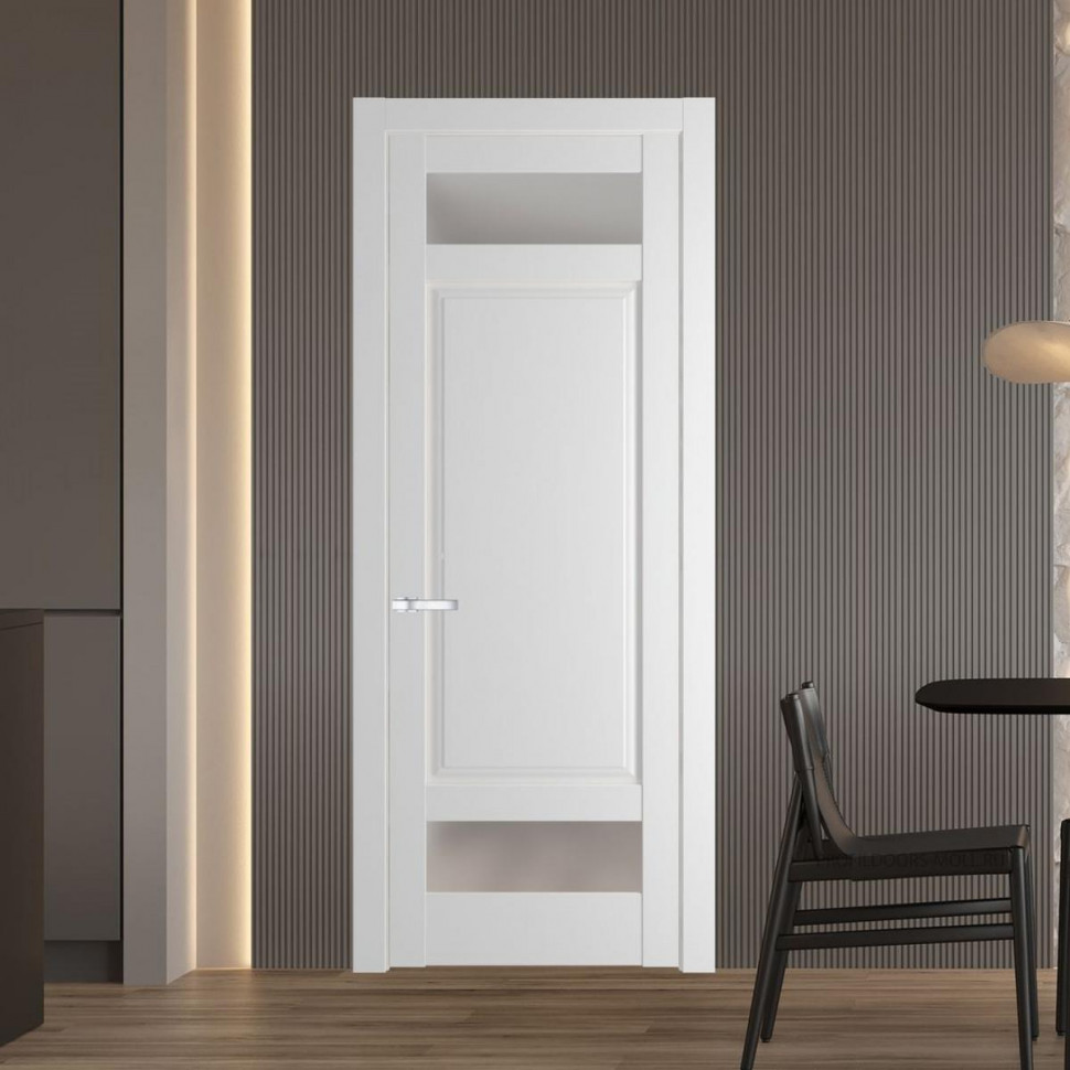 Межкомнатная дверь ProfilDoors 4.3.4 PD цвет Крем Вайт вставка Матовое